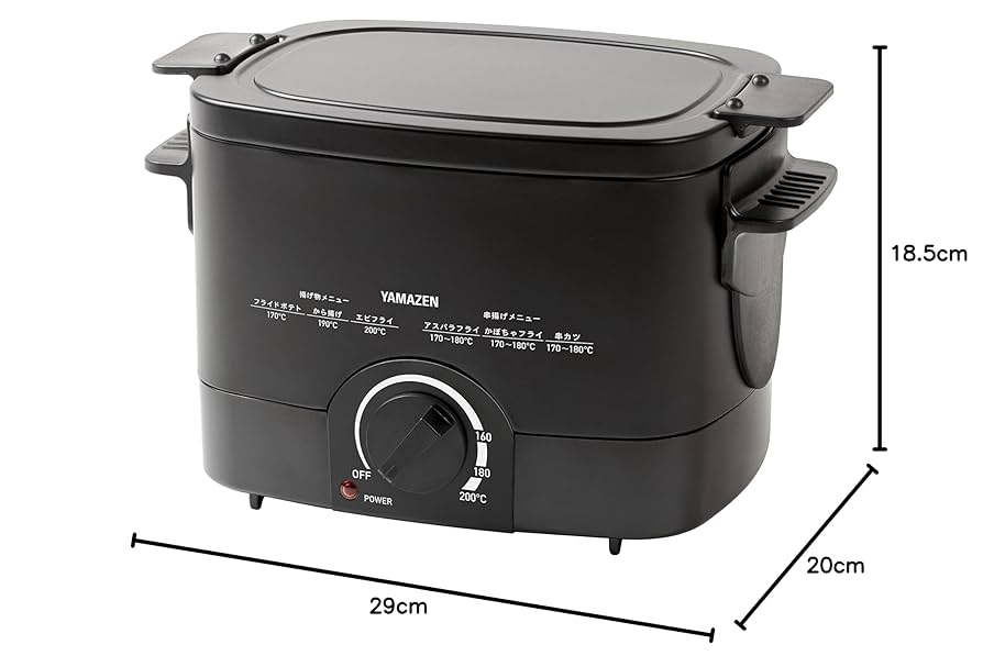 電気フライヤー 揚げ物の達人 YAMAZEN YAC-M121 dショッピング |フライヤー 電気フライヤー 揚げ物の達人 YAC